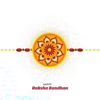 Hindu traditional raksha bandhan festival card background vector