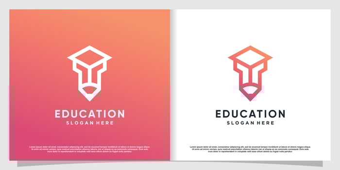Pencil tech logo with modern concept Premium Vector part 2