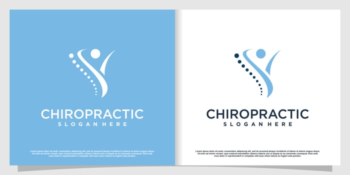 Chiropractic logo with modern style Premium Vector part 2