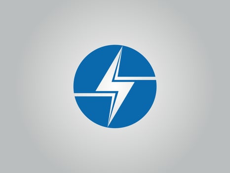 Electrical thunder logo. Thunder icon design free vector file.