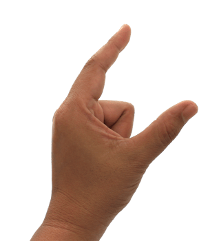 hand on transparent background png file