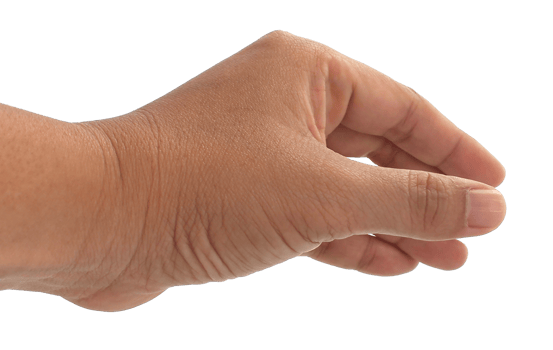 hand on transparent background png file