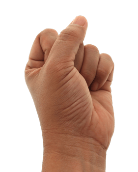 hand with the fist making the communism symbol on transparent background png file