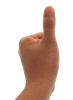 thumb up on transparent background png file