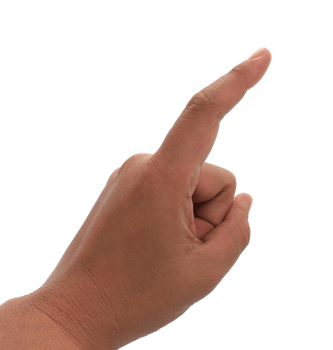 hand on transparent background png file
