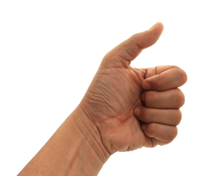 thumb up on transparent background png file