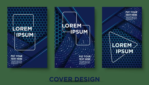 Modern abstract covers set. Cool gradient shapes composition, shapes, geometric elements. Applicable for placards, brochures, posters, covers and banners. Eps10 vector
