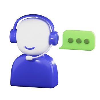 3D Customer Service Operator PNG Illustration