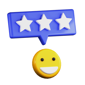 3D Three Star Rating PNG Illustration