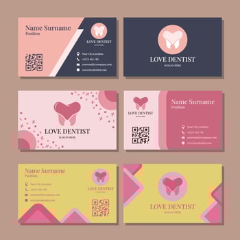 Dentist Profession Business Card vector