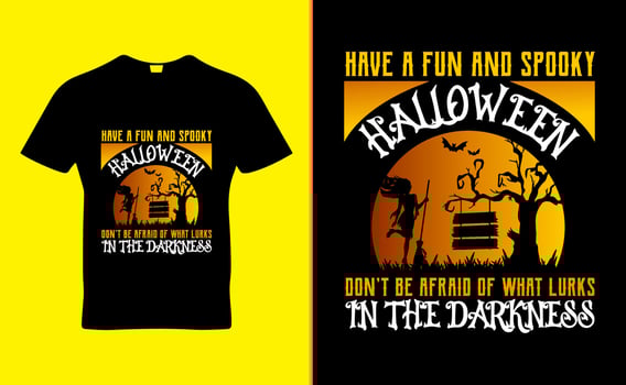 Halloween quote t-shirt template design vector