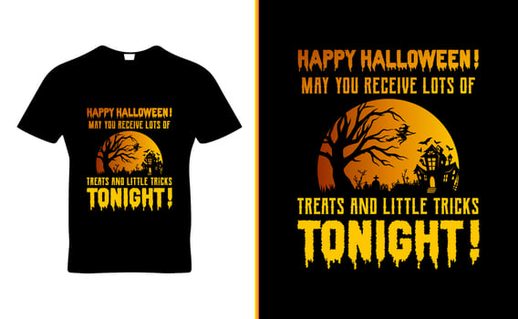 Halloween quote t-shirt template design vector