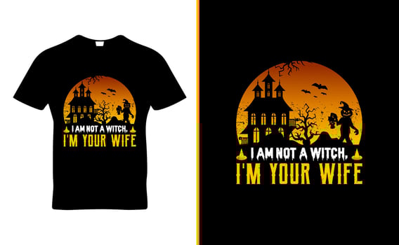 Halloween quote t-shirt template design vector