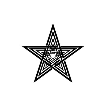 Star Shape for Logo, Icon, Symbol, Pictogram or Graphic Design Element. Vector Illustration