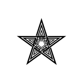 Star Shape for Logo, Icon, Symbol, Pictogram or Graphic Design Element. Vector Illustration