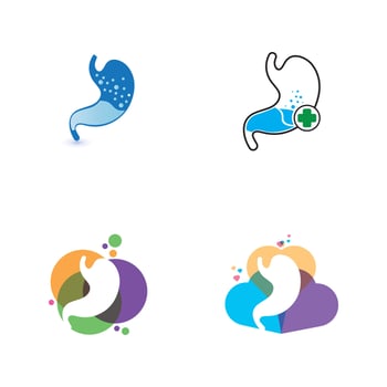 stomach care icon designs concept vector illustration