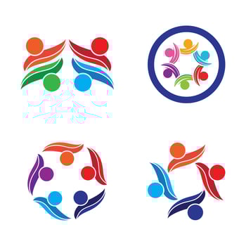 Community, network and social icon vector