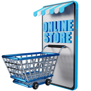 3D Phone with Cart png