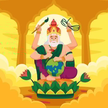 Vishwakarma Puja Festivity vector