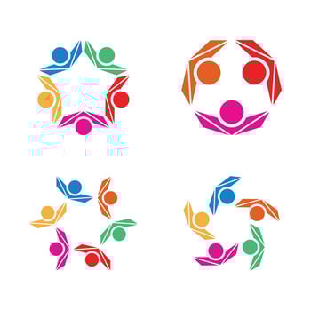 Community, network and social icon vector