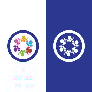 Community, network and social icon vector