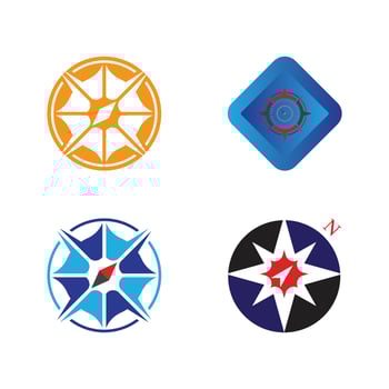 Compass logo template vector icon