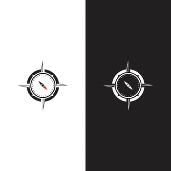 Compass logo template vector icon