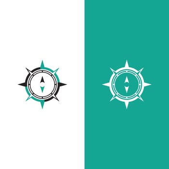 Compass logo template vector icon