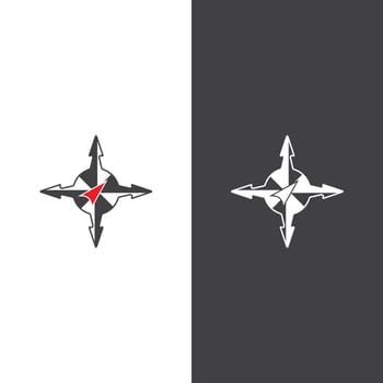 Compass logo template vector icon