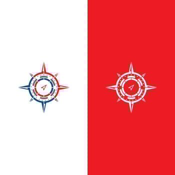Compass logo template vector icon