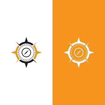 Compass logo template vector icon