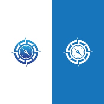 Compass logo template vector icon