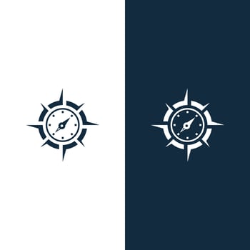 Compass logo template vector icon