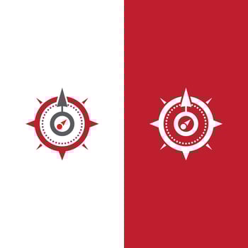 Compass logo template vector icon