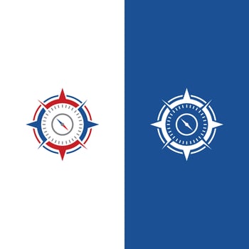 Compass logo template vector icon