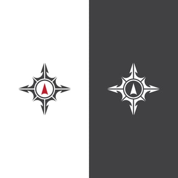 Compass logo template vector icon