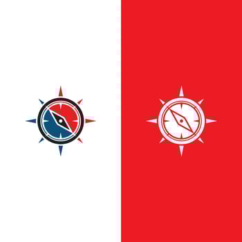 Compass logo template vector icon