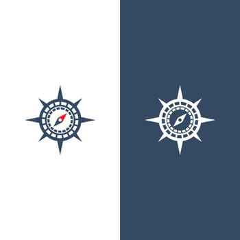 Compass logo template vector icon