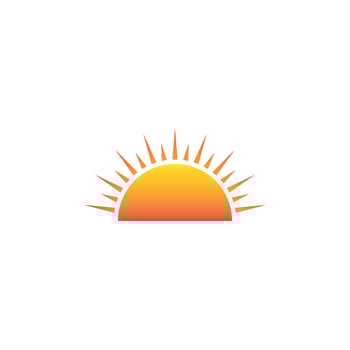 Sun logo free vector file.