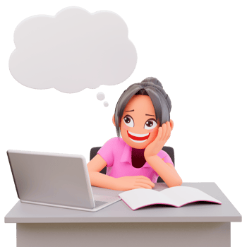 3d render student with sitting, study in classroom png