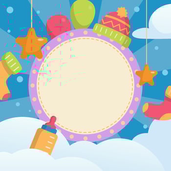 Happy Born Day Concept vector