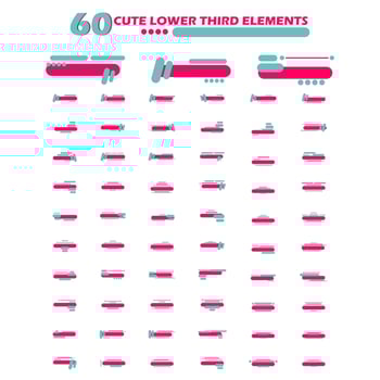 Set Of Lower Third Vector Illustration
