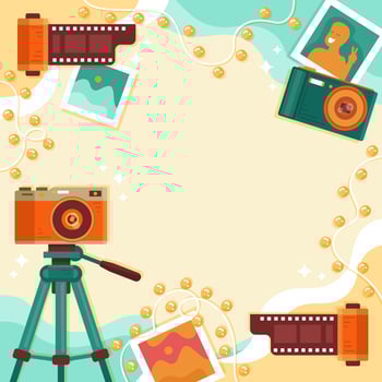 Photography Day Background vector
