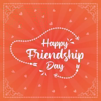 Happy Friendship day  design for logo, social media post, banner and other use. vector