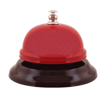red ring bell isolated on transparent background png file