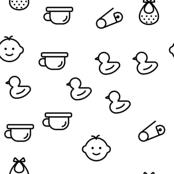 Baby Toys Vector Seamless Pattern