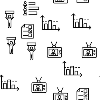 Elections Vector Seamless Pattern