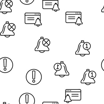Notification Vector Seamless Pattern