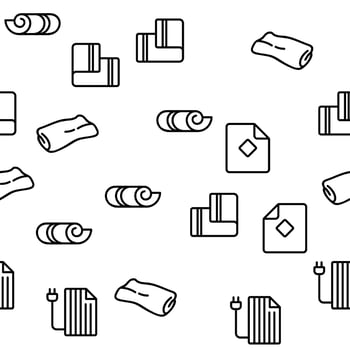 Blanket And Towel Vector Seamless Pattern
