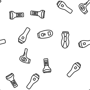 Depilation Equipment Vector Seamless Pattern